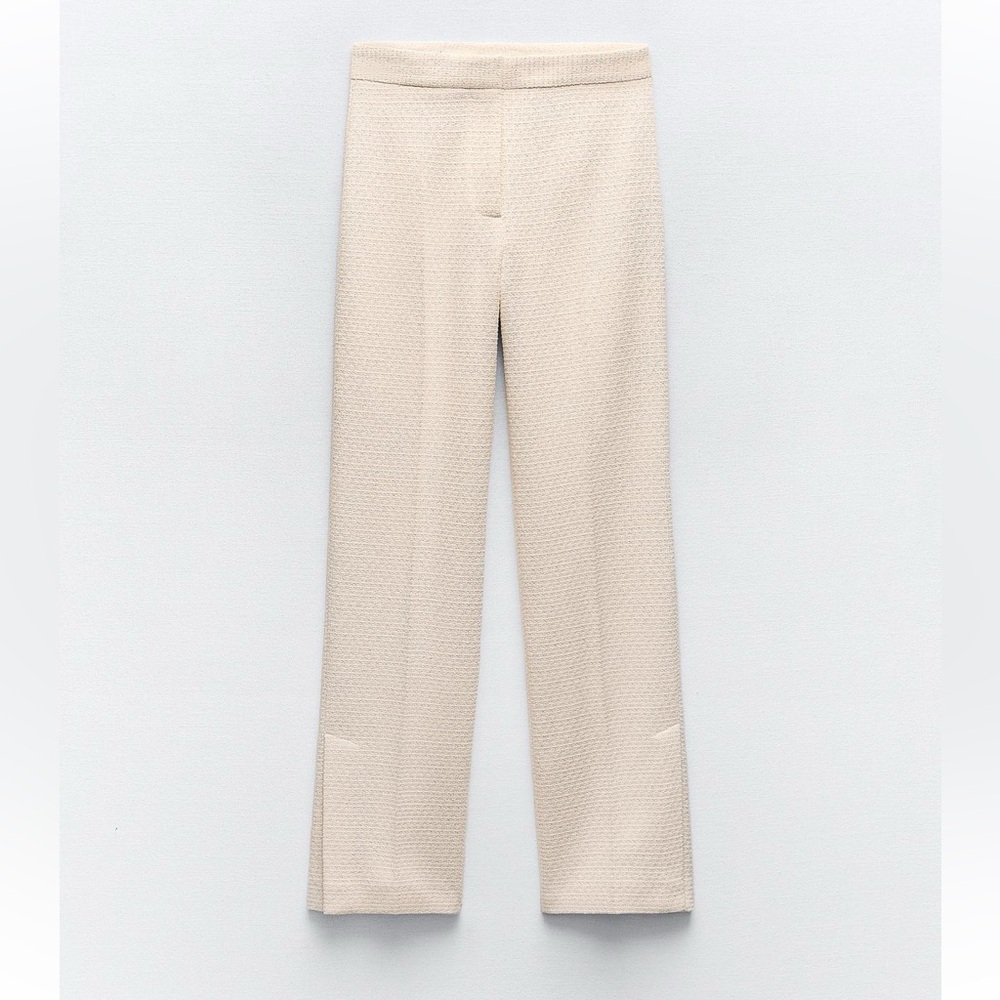 ZARA SS24 METALLIC THREAD TEXTURED PANTS 2529/122 018/002 - Picture 10 of 13